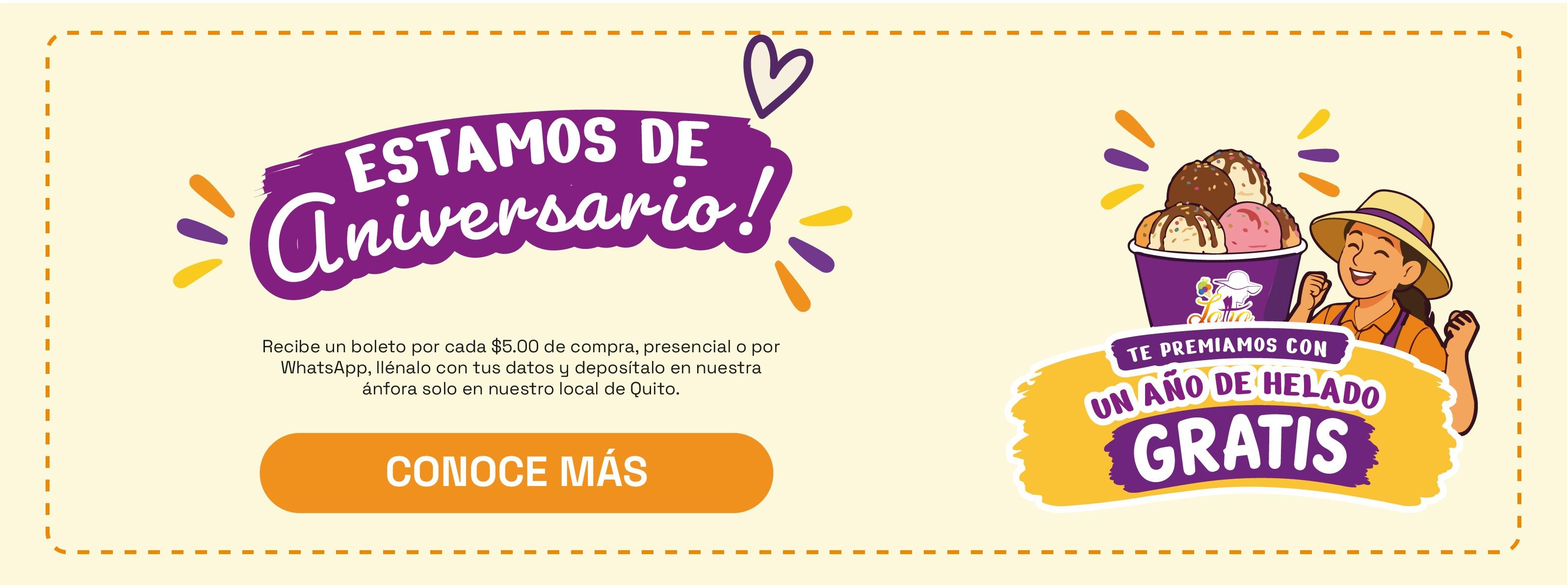 Estamos de Aniversario - Rifa de Aniversario Lattia 2026